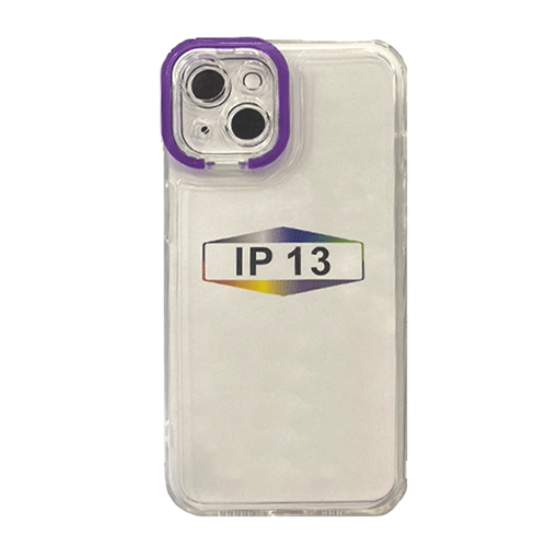 Picture of  Fashion Candy Color With Colored Frame Camera For Iphone 13 -  Color : Purple