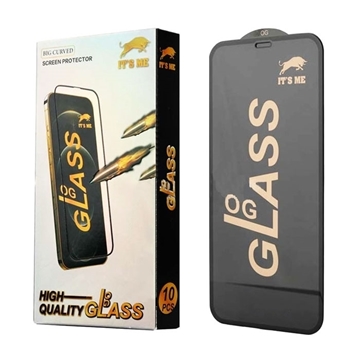 Picture of OG Full Glass Full Glue Tempered Glass For Samsung A21S - Color: Black