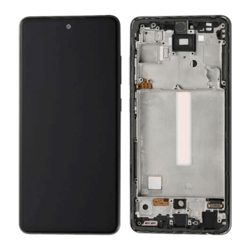 OLED Οθόνη LCD με Μηχανισμό Αφής Assembly και Πλαίσιο για Samsung Galaxy  A50 A505 - Χρώμα: Μαύρο