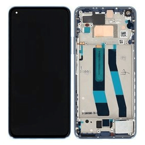 Picture of Display Unit with Frame for Xiaomi Mi 11 Lite 5G NE 5600050K9D00 (Service Pack) - Color: Blue