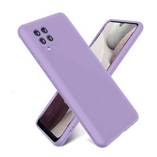 Θήκη Πλάτης Σιλικόνης Soft HQ για Samsung Galaxy A12 - Χρώμα : Λιλά