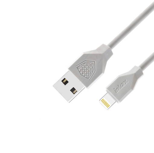 inkax- CK-18 Lightning USB 2.4Α Kαλώδιο Φόρτισης 1μ - Χρώμα: Λεύκο