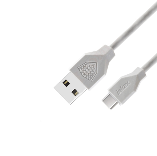 inkax- CK-18 Type-C USB 2.4Α Kαλώδιο Φόρτισης 1μ - Χρώμα: Λεύκο