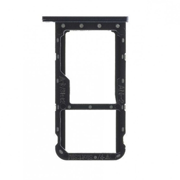 Εικόνα της Γνήσια Υποδοχή κάρτας Dual SIM και SD Tray για Huawei P20 Lite 51661HKK - Χρώμα: Μαύρο