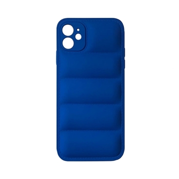 Picture of Silicone Back Cover wavy for Apple IPhone 11 - Color: Blue