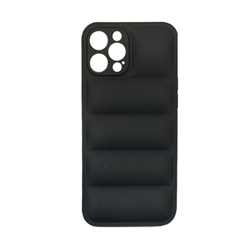 Θήκη Πλάτης Σιλικόνης wavy για Apple IPhone 12 Pro Max - Χρώμα : Μαύρο