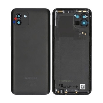 Εικόνα της Πίσω Καπάκι για Samsung Galaxy A03 (A035G) - Χρώμα: Μαύρο