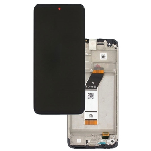 Γνήσια Οθόνη LCD με Μηχανισμό Αφής και Πλαίσιο για Xiaomi Redmi 10C (2022) 560001C3QA00 (Service Pack) - Χρώμα: Μαύρο