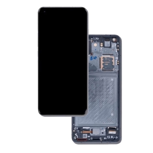 Γνήσια Οθόνη LCD με Μηχανισμό Αφής και Πλαίσιο για Xiaomi Mi 11 Ultra (2021) 56000400K100 (Service Pack) - Χρώμα: Ασημί