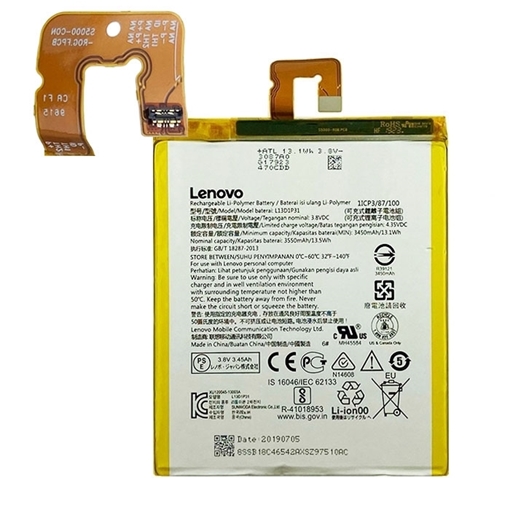 Picture of Battery Lenovo l13d1p31 For IdeaPad S5000/ A3500 / Tab 2 A7-20F / A7-30F - 3550 mAh Version A bulk
