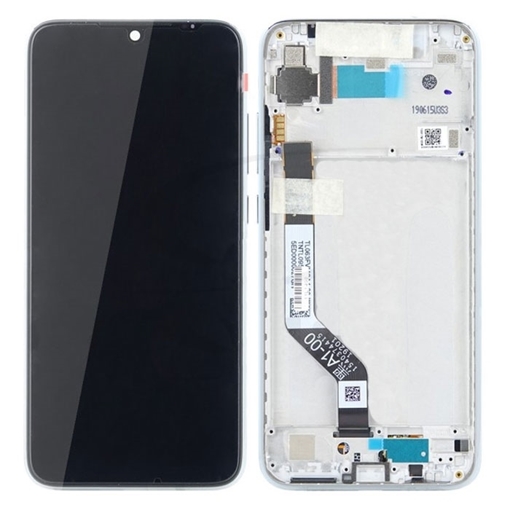 Γνήσια Οθόνη LCD με Μηχανισμό Αφής και Πλαίσιο για Xiaomi Redmi Note 7 /Note 7 Pro 560460002033 (Service Pack) - Χρώμα : Λευκό