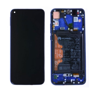 Picture of Original LCD Complete with Frame and Battery for Huawei Honor View 20 (Service Pack) 02352JKQ - Color: Phantom Blue