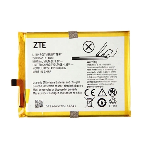 Picture of ZTE Battery Li3822T43P3h786032 for Blade V6 (Bulk) - 2200mAh