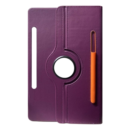 Picture of Case Rotating 360 Stand with pencil Case for Lenovo M10 - Color: Purple
