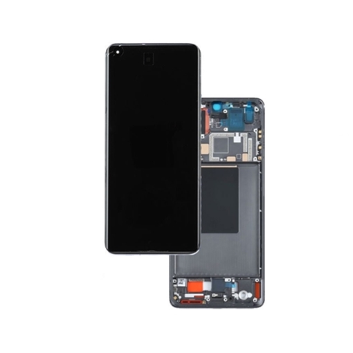 Γνήσια Οθόνη LCD με Μηχανισμό Αφής και Πλαίσιο για Xiaomi 12 Lite 5G (2022) 56000300L900 - Χρώμα: Μαύρο