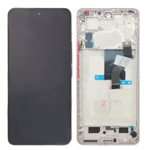 Γνήσια Οθόνη LCD με Μηχανισμό Αφής και Πλαίσιο για Xiaomi 12 Lite 5G (2022) 56000400L900 - Χρώμα: Μωβ