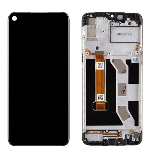 Picture of Original LCD Display With Touch Mechanism and Frame for Realme 6i (Service Pack) 4903584 - Color: Black