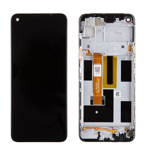 Picture of Original LCD Display With Touch Mechanism and Frame for Realme 7 (Service Pack) 4904664 - Color: Black
