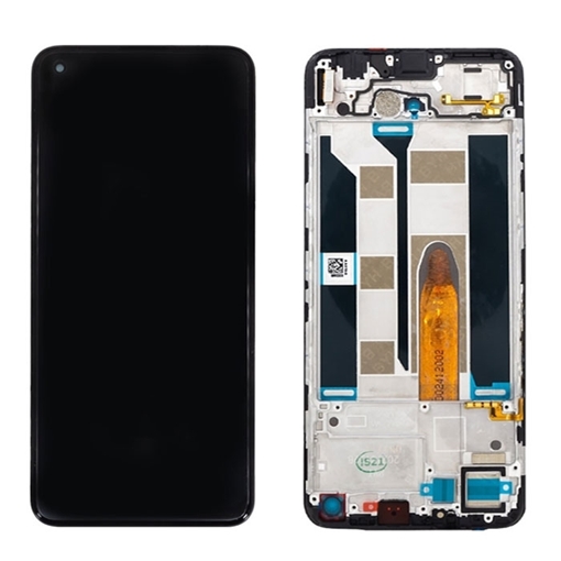 Picture of Original LCD Display With Touch Mechanism and Frame for Realme 8 5G/ Narzo 30 5G (Service Pack) 4906662 - Color: Black