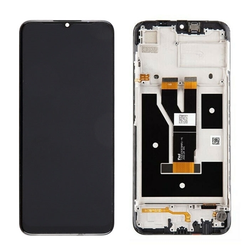 Picture of Original LCD Display With Touch Mechanism and Frame for Realme C11 2021 (Service Pack) 4907881 - Color: Black