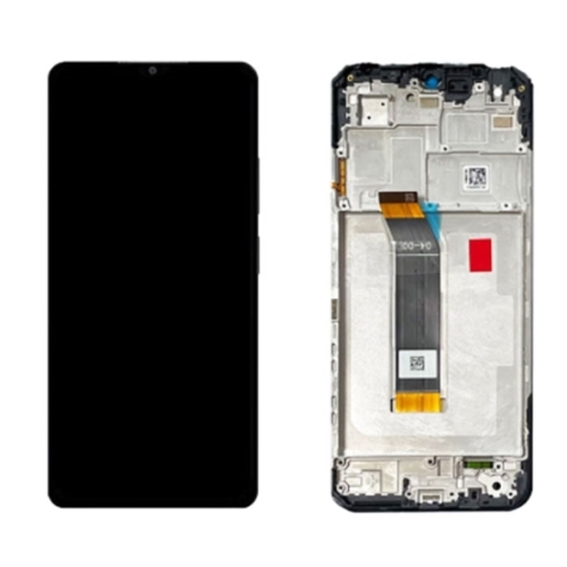Γνήσια Οθόνη LCD με Μηχανισμό Αφής και Πλαίσιο για Xiaomi Poco M4 5G (2022) 560005L19P00 - Χρώμα: Μαύρο