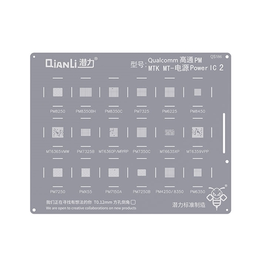 Qianli QS186 Stencil για Qualcomm MTK MT Power IC 2