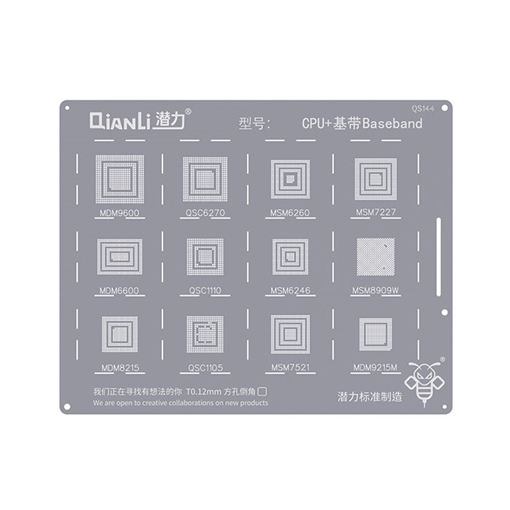 Picture of Qianli QS144 Stencil for CPU Baseband MSM MDM QSC series