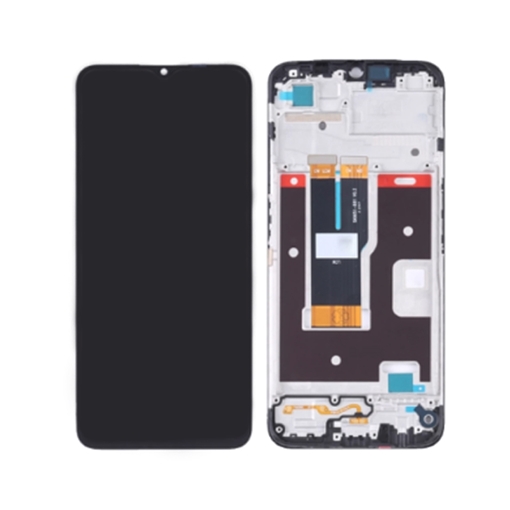 Picture of Original LCD Display With Touch Mechanism and Frame for Realme C30/  C33 (Service Pack) 4130336 - Color: Black