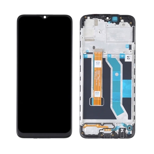 Picture of Original LCD Display With Touch Mechanism and Frame for Realme C3/C3i (Service Pack) 4903487 - Color: Black