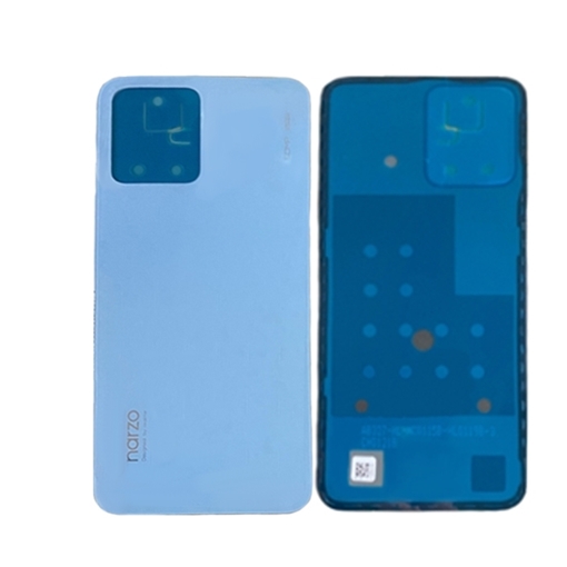 Picture of Original Back Battery Cover With Camera Glass for Realme Narzo 50A Prime 3204176 - Color: Blue