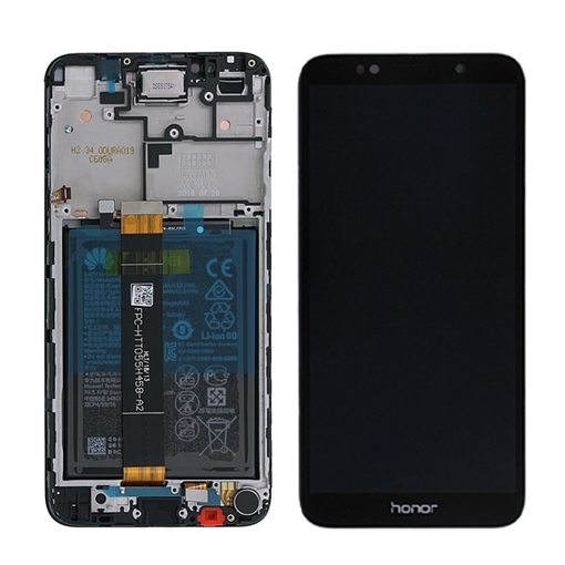 Picture of Original LCD Screen with Touch Mechanism and Bezel with Battery for Huawei Honor 7S /Y5 Prime (2018) 02351XHW - Color: White