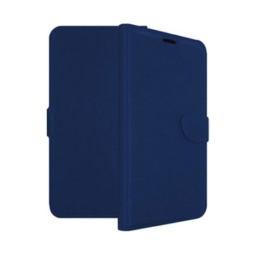 Picture of Leather Book Case with Clip for Xiaomi Redmi Note 9t - Color: Blue