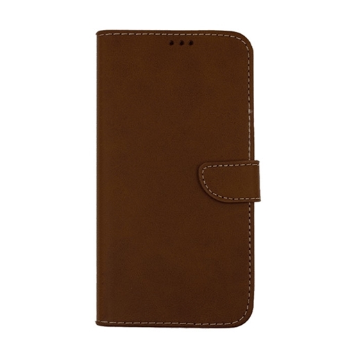 Picture of Stand Leather Wallet with Clip for Huawei P8 - Color: Brown