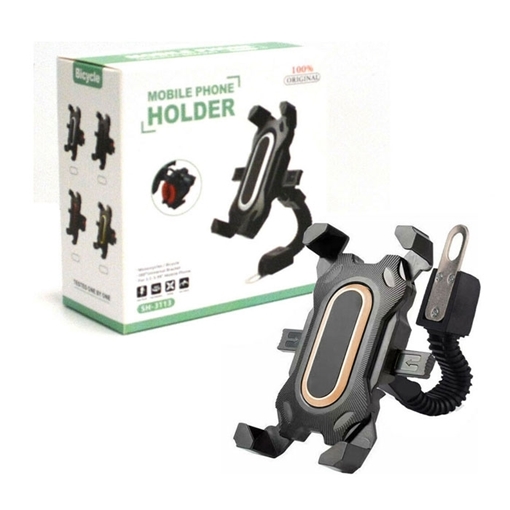 Picture of Universal 360 Bracket Motorcycle/bicycle Mobile Phone Holder SH-3113 - Color: Black