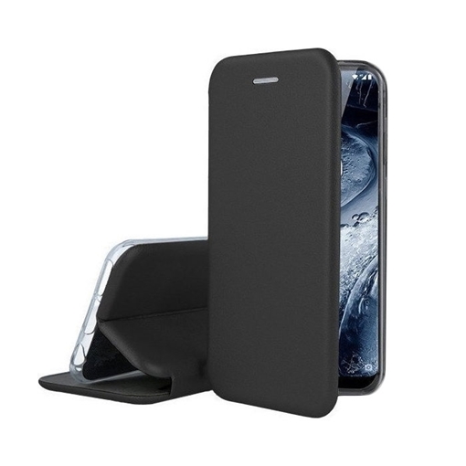 Θήκη Βιβλίο / Leather Book Case with Clip για Samsung X Cover 5 - Χρώμα: Μαύρο