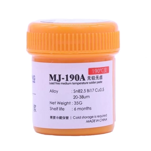 Mijing MJ-190A (35g) Silver containing  Medium Temperature  Tin Paste