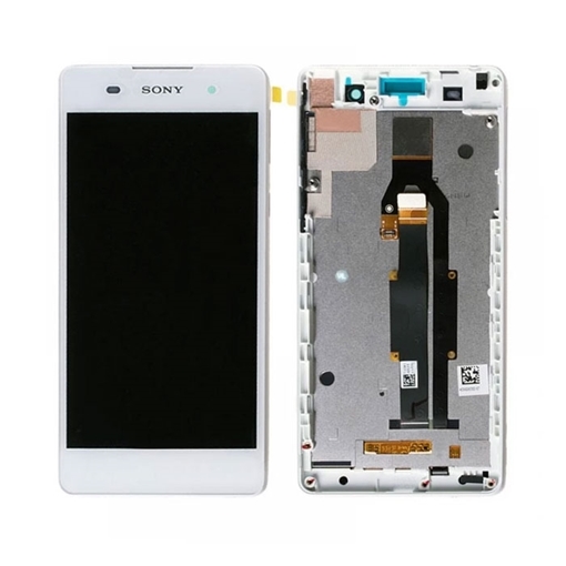 Picture of Original LCD Display With Touch Mechanism and Frame for Sony E5 (F3311) 78PA4100050 - Color: White