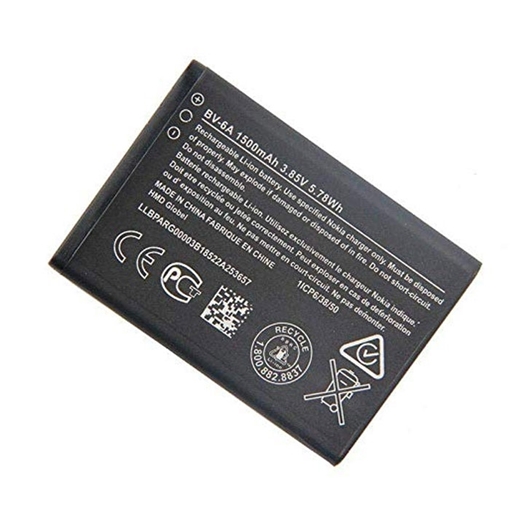 Picture of OEM Battery Nokia BV-6A for Nokia Banana 2060 / 3060 / 5250 / 8110 / C5-03 - 1500mah