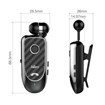 Picture of Bluetooth Hileo Hi60 Headphone with Extendable Cable Clip Type Retractable Headset - Color: Black