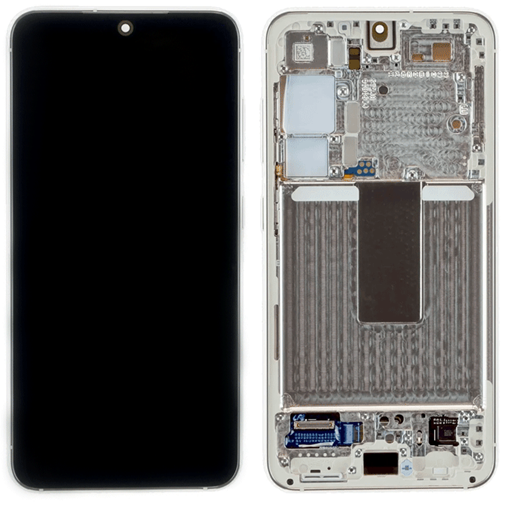 Picture of Original LCD Screen with Touch Mechanism and Frame for Samsung SM-S911 Galaxy S23 5G 2023 GH82-30480B/30481B - Color: Cream / Beige