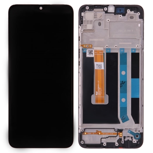 Picture of Original LCD Screen with Touch Mechanism and Frame for Oppo A15 / A15s Service pack (4905630 ) - Color: Black