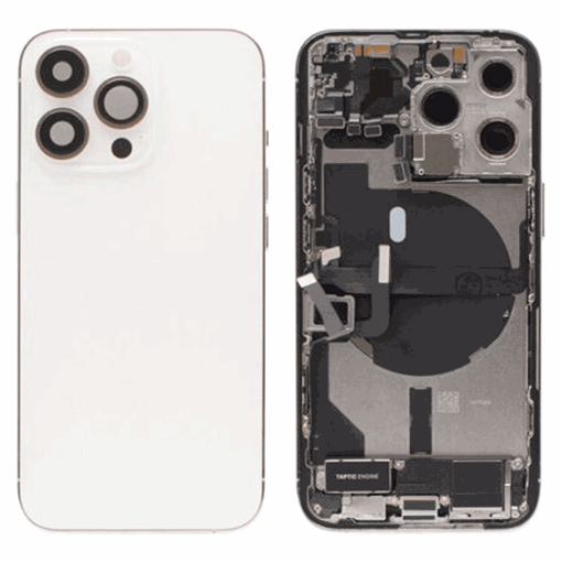 Πίσω Καπάκι με Πλαίσιο (HOUSING) για Apple iPhone 13 Pro - Χρώμα: Λευκό