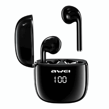 Εικόνα της AWEI T28P Bluetooth Earpods ακουστικά - Χρώμα: Μαύρο