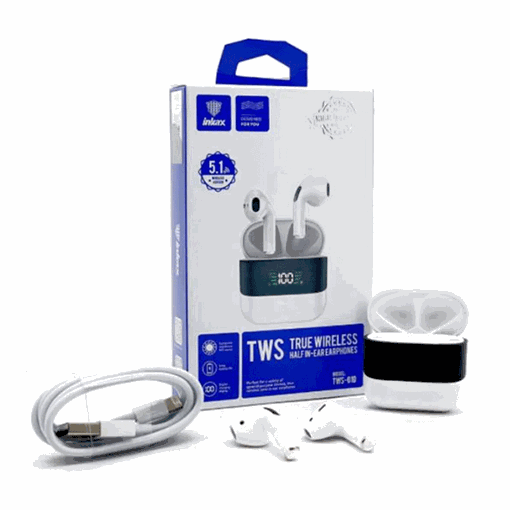 Picture of Inkax Tws-01D Bluetooth Earpods Headphones - Color: White