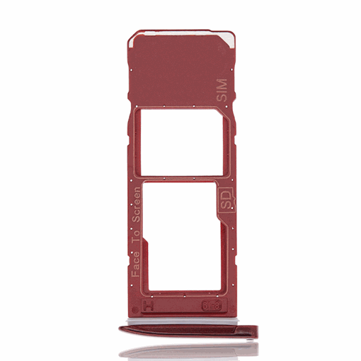 Υποδοχή κάρτας SIM Tray για Motorola MOTO G7/ G7 PLUS  -  Χρώμα: Κοκκίνο