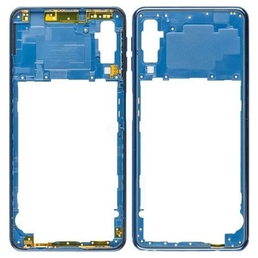 Γνήσιο Μεσαίο Πλαίσιο/Middle Frame για Samsung Galaxy A7 A750F 2018 GH98-43585D - Χρώμα: Μπλε