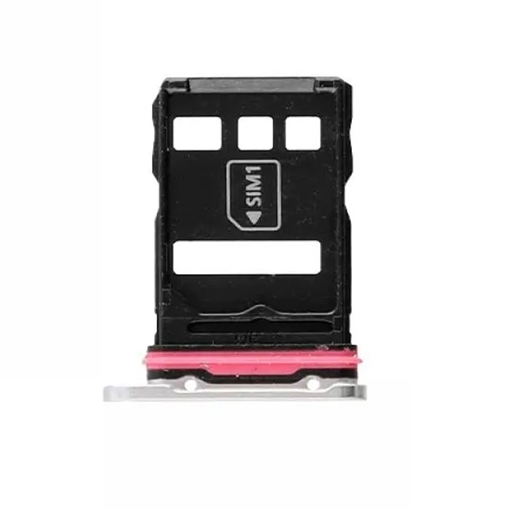 Υποδοχή κάρτας SIM Tray για Huawei P40 PRO -  Χρώμα: Λευκό