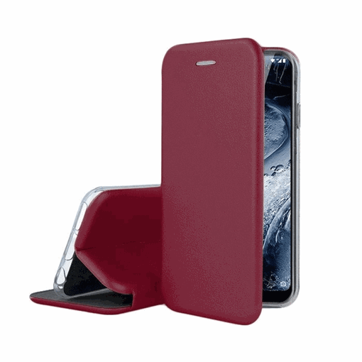 Picture of OEM book case Smart Magnet Elegance Book for Xiaomi REDMI NOTE 11 PRO - colour wine red