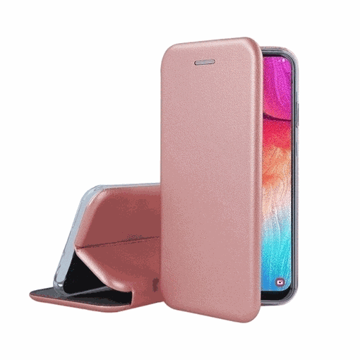 OEM Θήκη Βιβλίο Smart Magnet Elegance Book για Samsung Galaxy A04S - Χρώμα:  Χρυσό Ροζ
