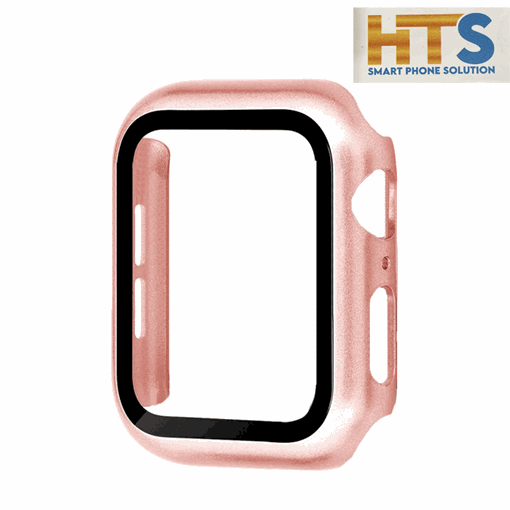 HTS 360 Θήκη Ρολογιού με Tempered Glass για Apple Watch Series 8 45mm - Χρώμα: Ροζ